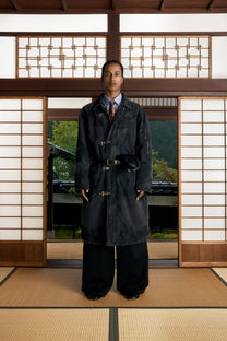 Shige Canvas Clasp Trench Coat