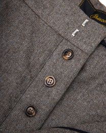 Gyokudō Ash Grey Pleated Wool Trousers