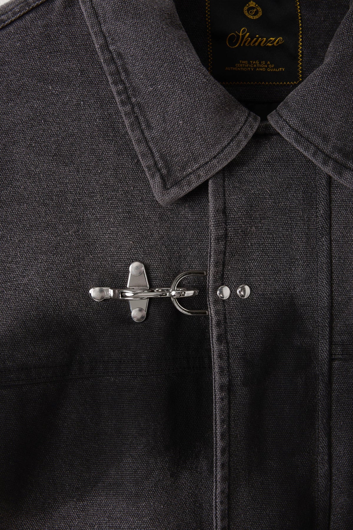 Shige Canvas Clasp Trench Coat