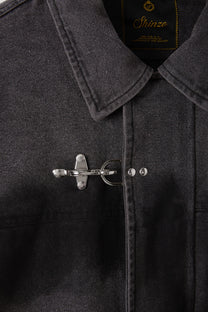 Shige Canvas Clasp Trench Coat