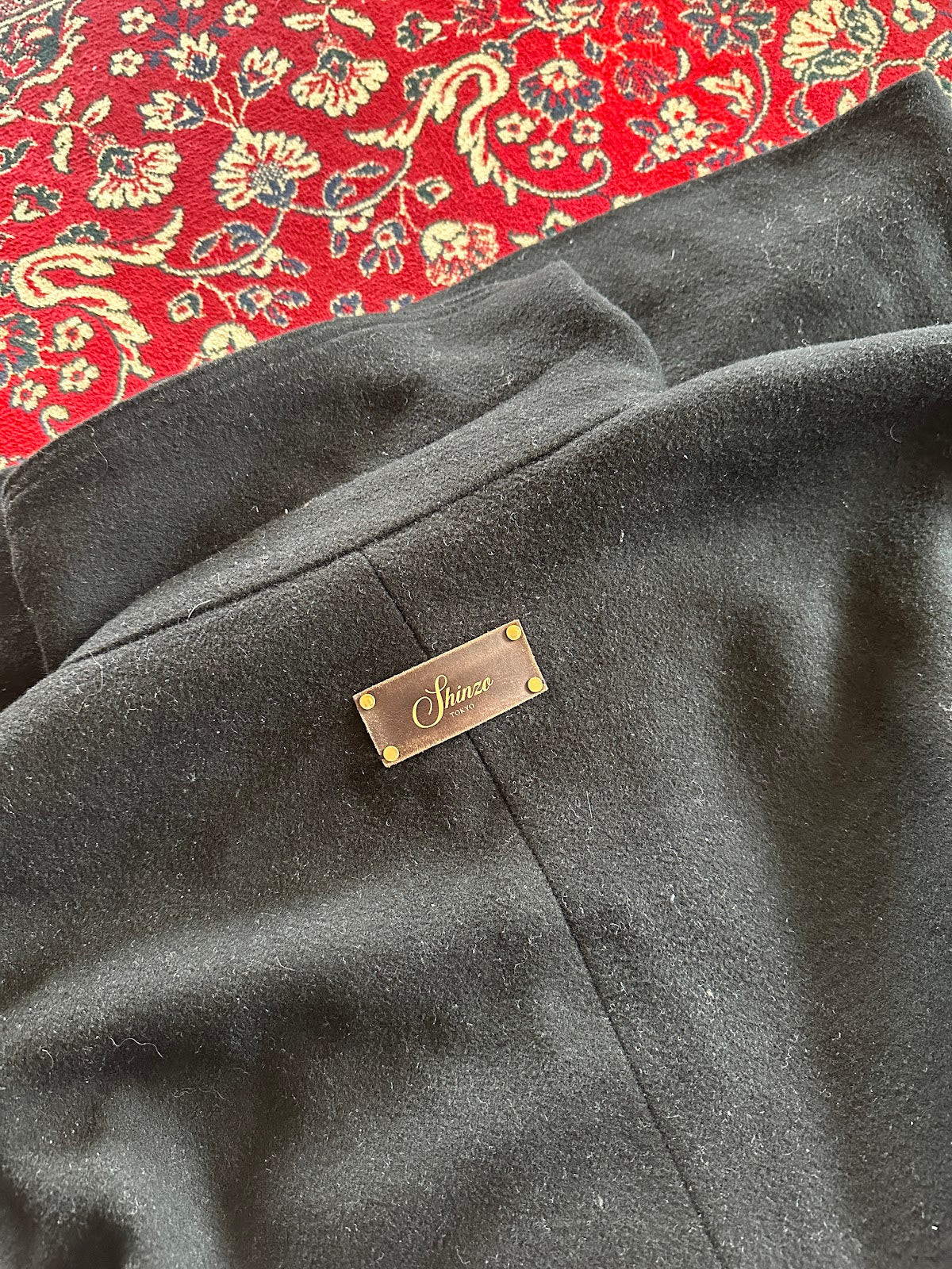 High Neck Wool Trench Coat - detail 4
