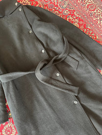 High Neck Wool Trench Coat - detail 2