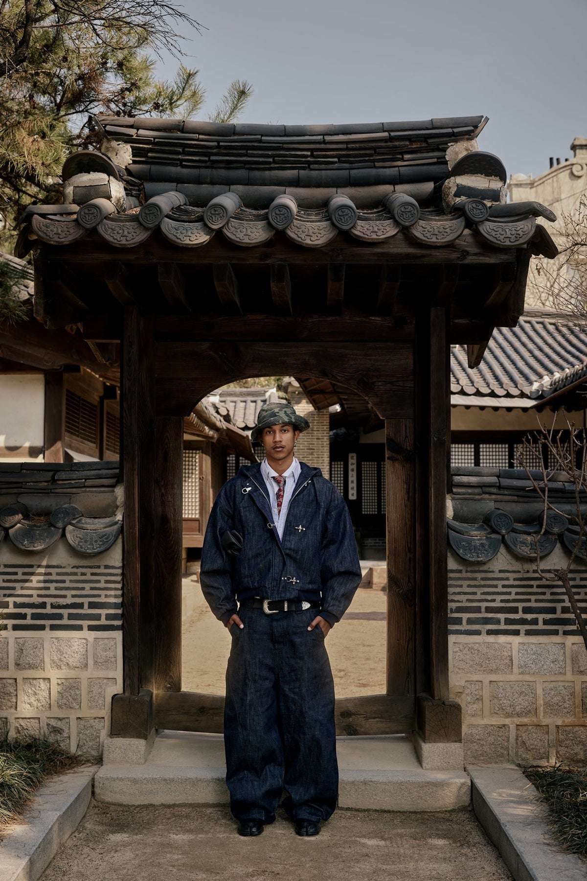 Okayama Blue Raw Denim Clasp Jacket