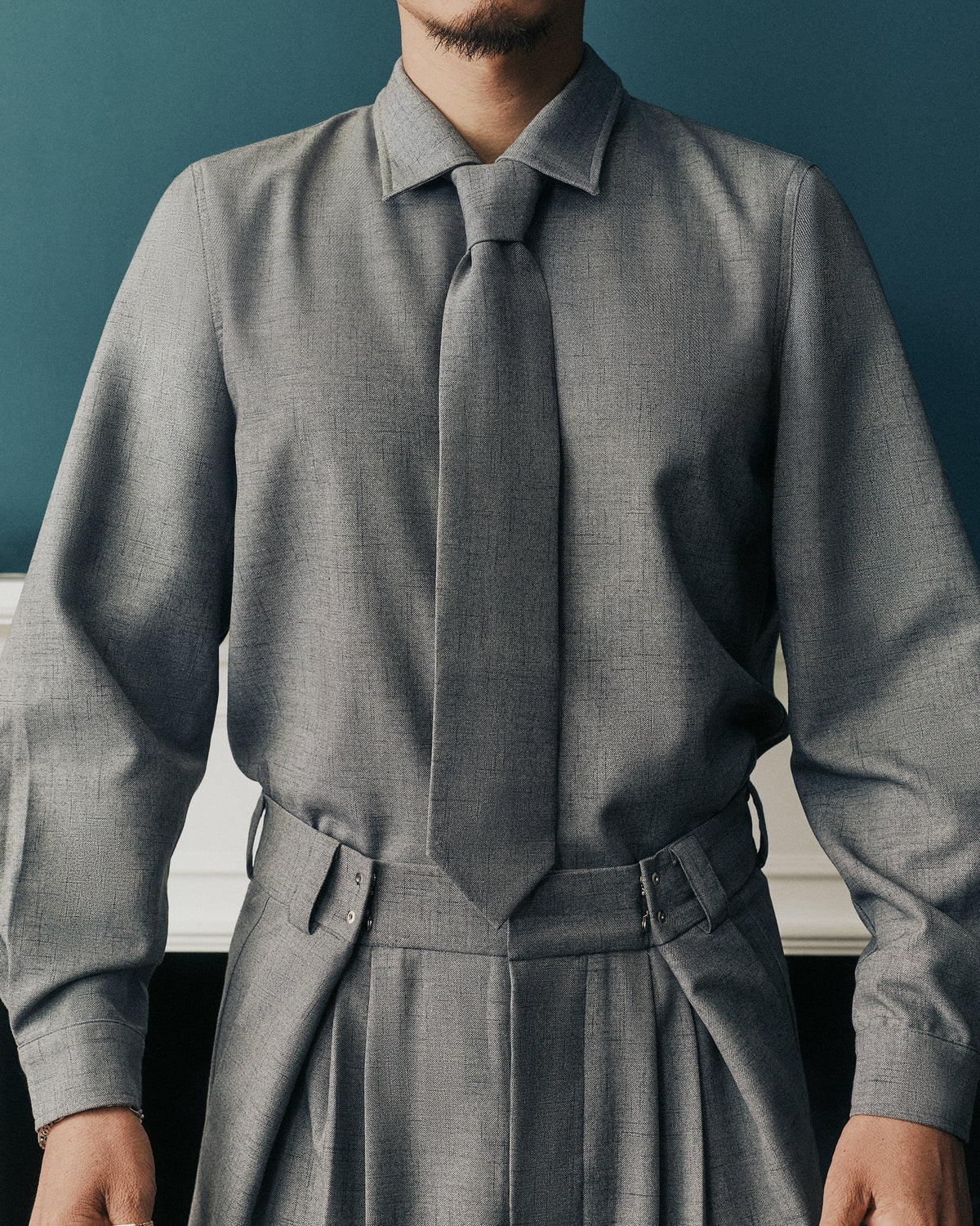 Granite Mélange Slub Tie