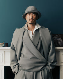 Ash Japanese Wool Kimono Blazer