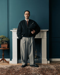 Ash Japanese Wool Balloon Trousers
