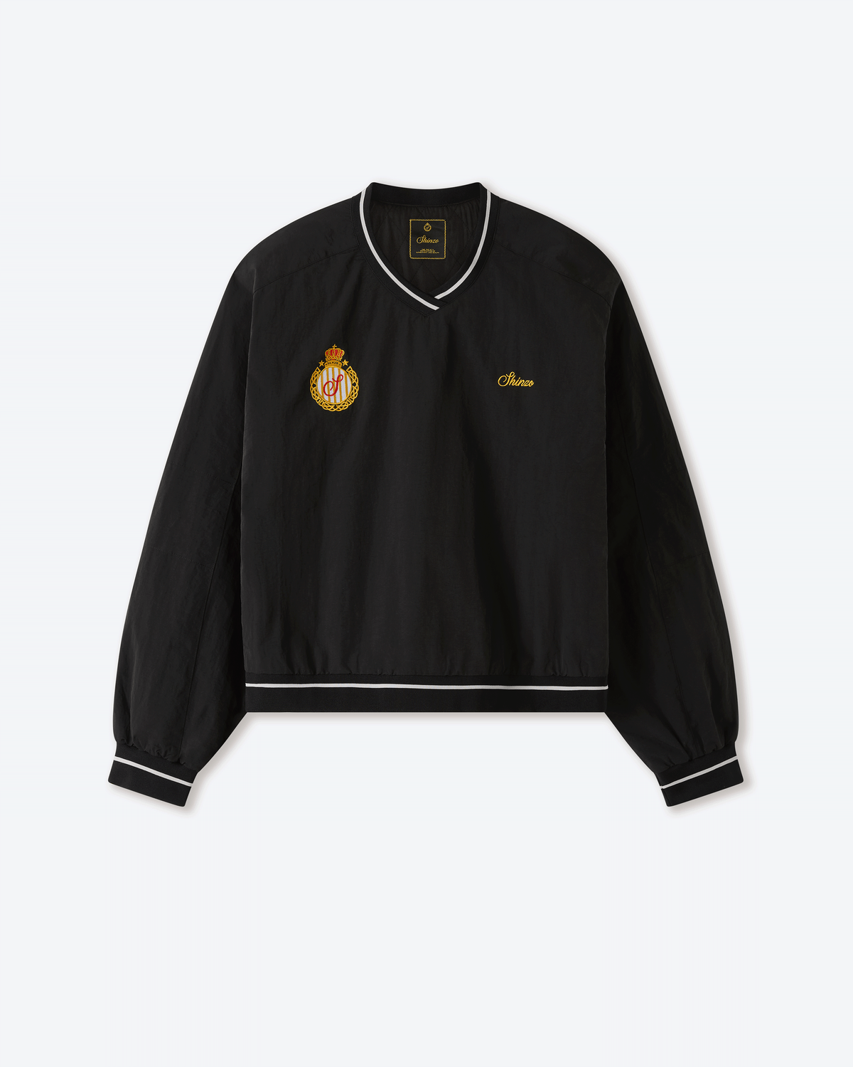 Amefuto Nylon V-Neck Pullover Jersey