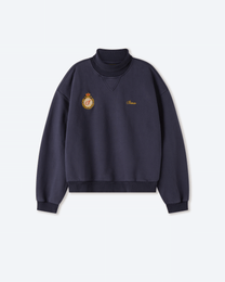 Washed Lavender Jersey Turtleneck Sweater