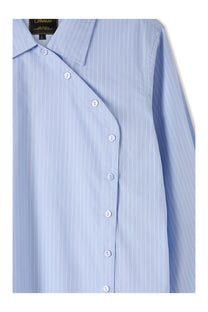 Hattori Blue Pinstripe Button Up Shirt