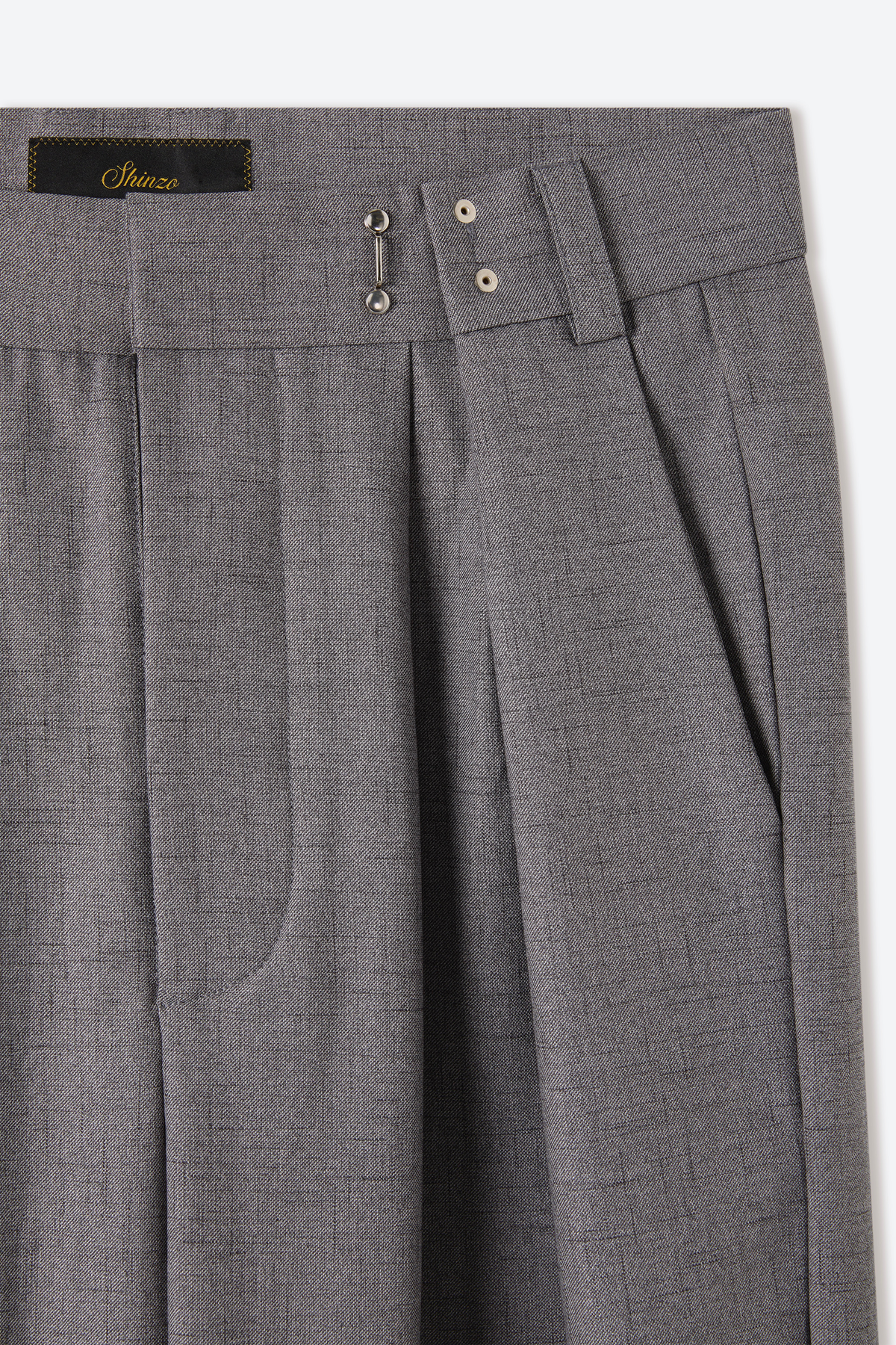Granite Mélange Slub Trousers