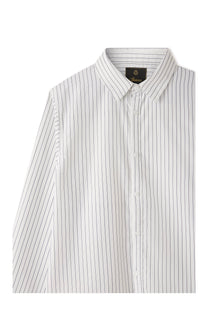 Sūtsu White Pinstripe Button Up Shirt