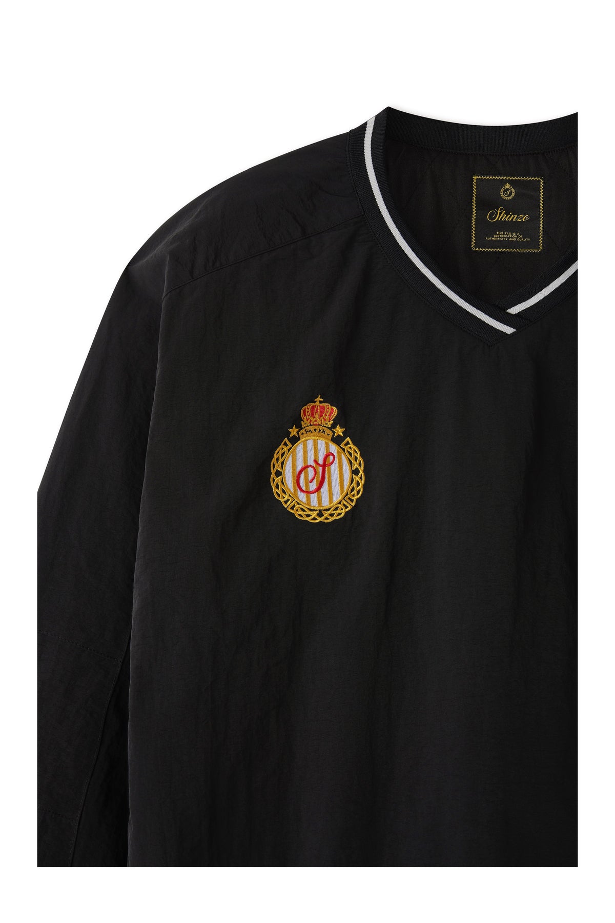 Amefuto Nylon V-Neck Pullover Jersey