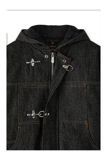 Okayama Raw Black Denim Clasp Jacket
