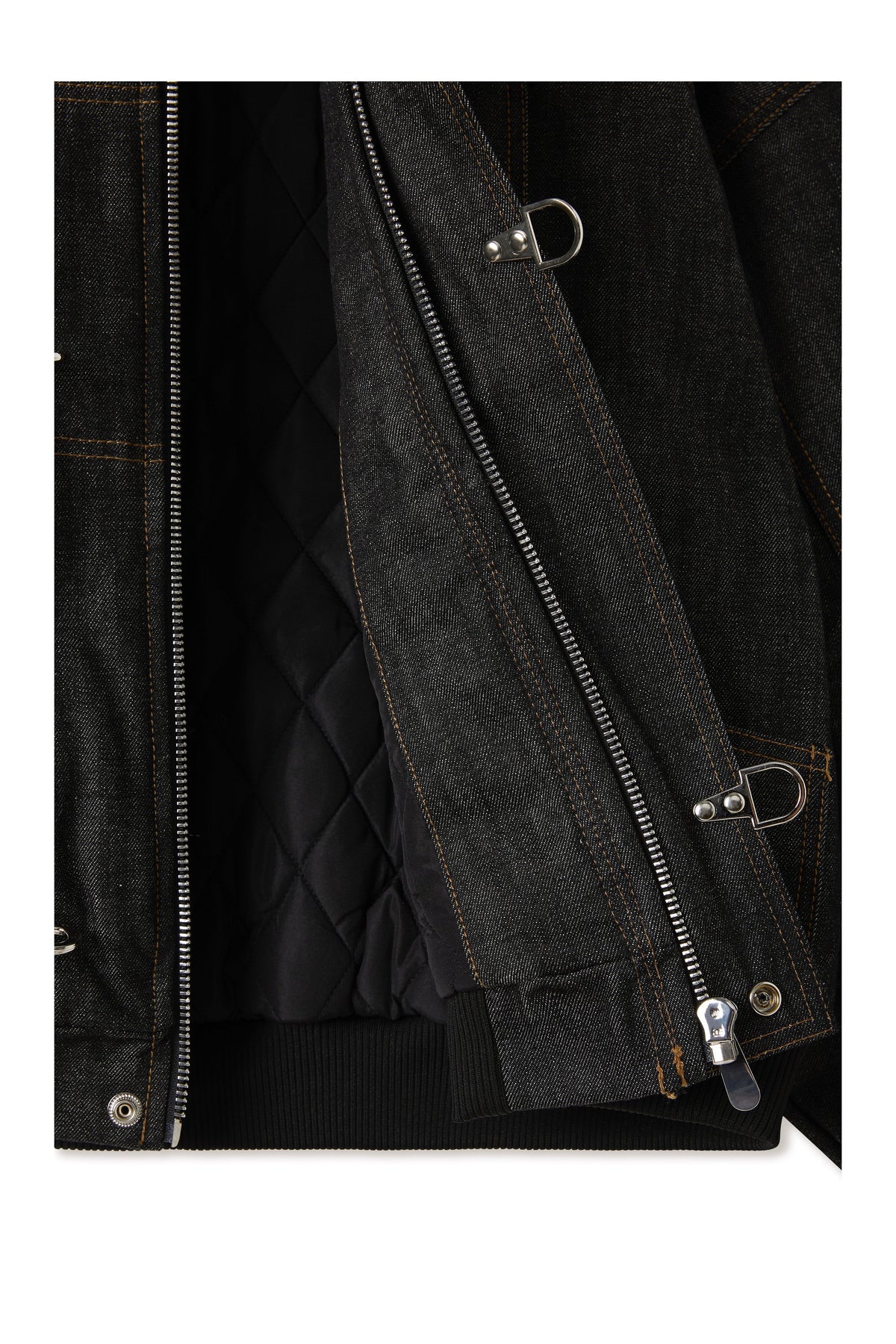 Okayama Raw Black Denim Clasp Jacket
