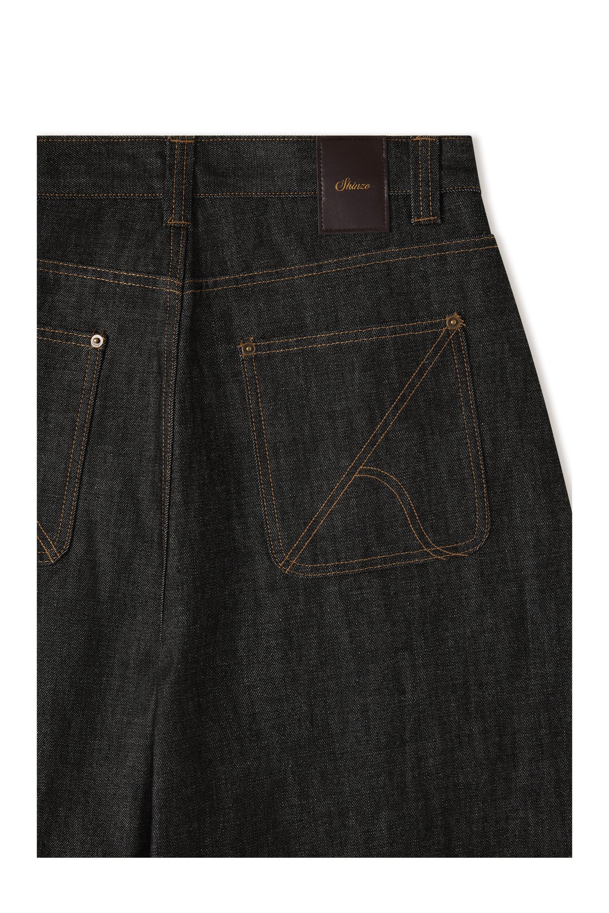 Okayama Black Raw Balloon Denim Pants