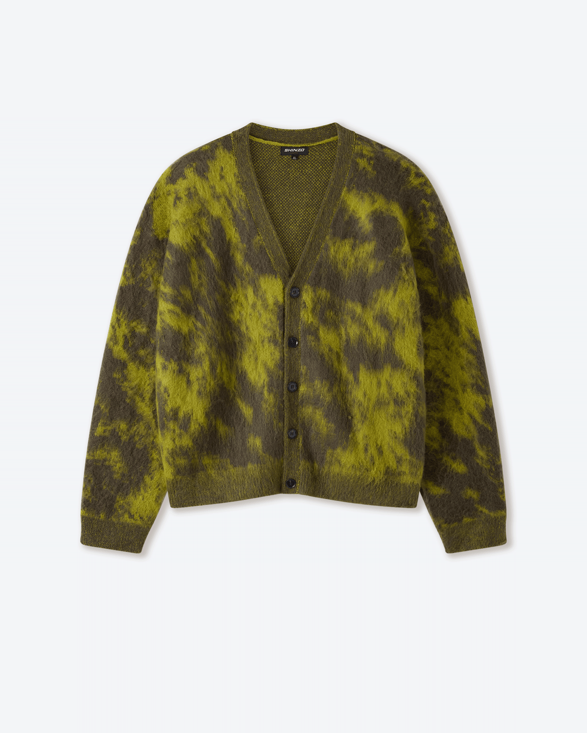 Wagara Green Mohair Cardigan