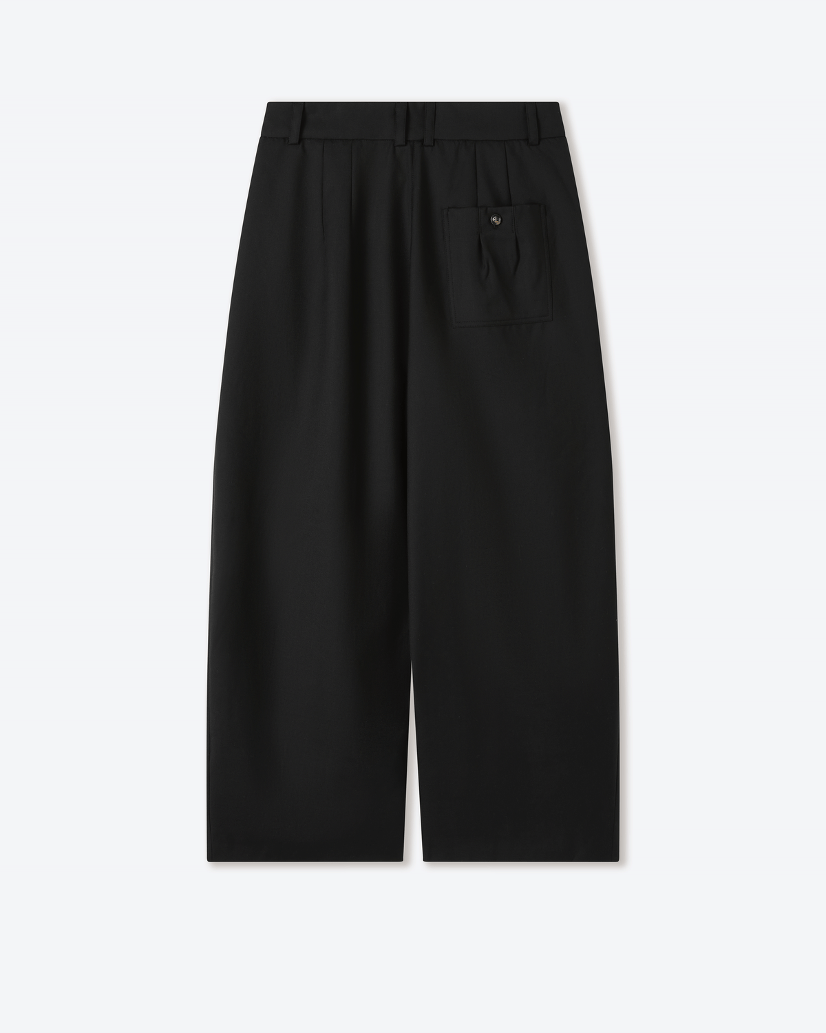 Black Japanese Wool Balloon Trousers