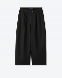 Black Japanese Wool Balloon Trousers