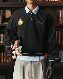Amefuto Nylon V-Neck Pullover Jersey
