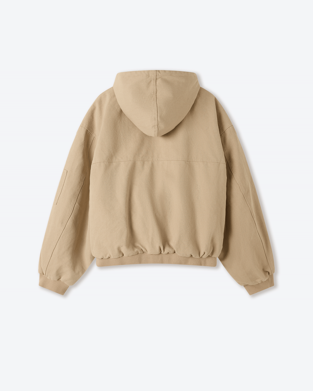 Shige Khaki Canvas Clasp Bomber Jacket