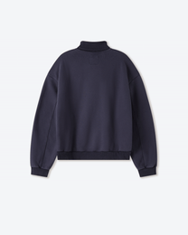 Washed Lavender Jersey Turtleneck Sweater