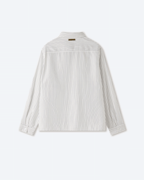 Sūtsu White Pinstripe Button Up Shirt