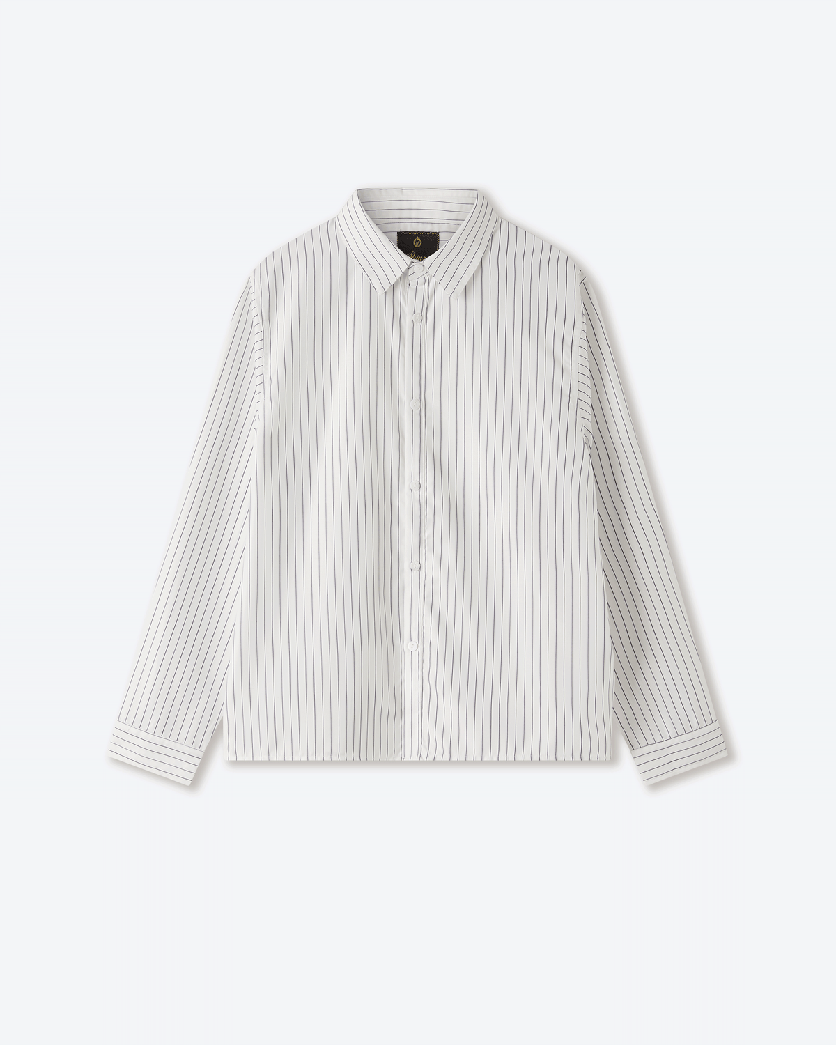Sūtsu White Pinstripe Button Up Shirt