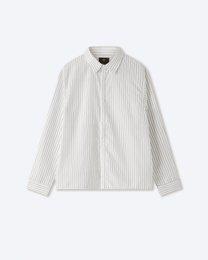 Sūtsu White Pinstripe Button Up Shirt